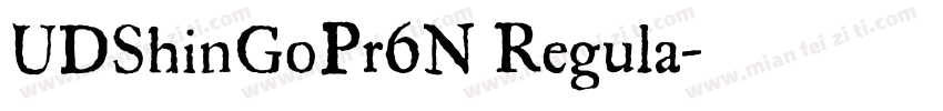 UDShinGoPr6N Regula字体转换